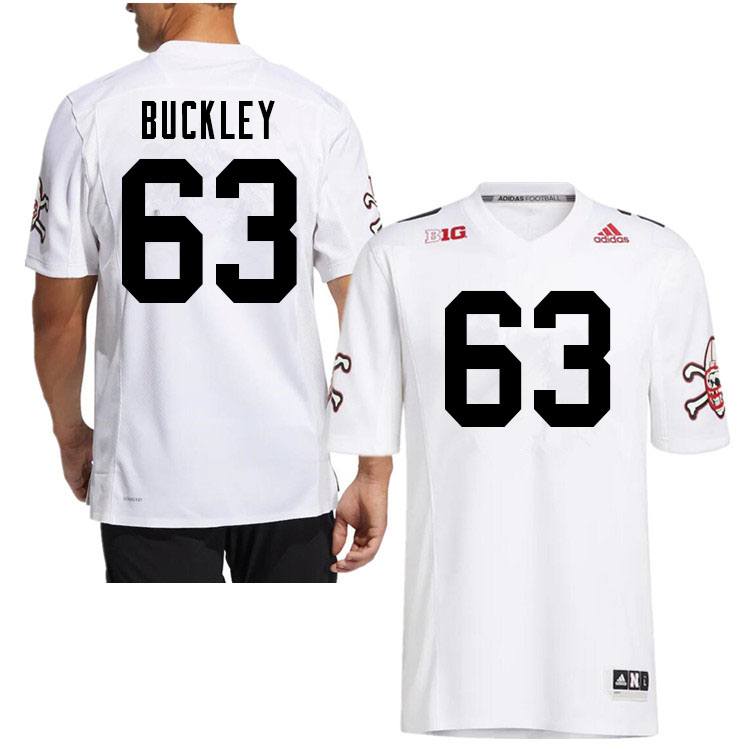 Men #63 Ru'Quan Buckley Nebraska Cornhuskers College Football Jerseys Sale-White Strategy - Click Image to Close